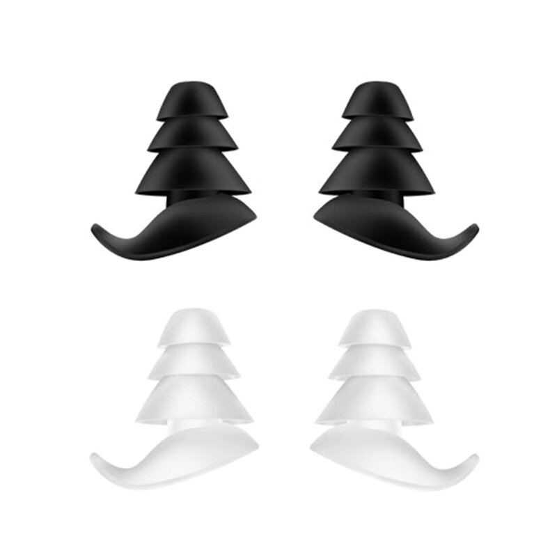 Bouchons d'oreilles coniques en Silicone souple, 1 paire, 3 couches, réduction du bruit, R9CB