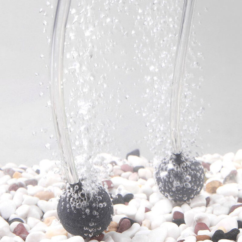Piedra de burbuja de aire para acuario, 5 piezas, 20/25/30/40/50mm, aireador de CO2 inferior de oxígeno, bomba de aire, accesorios de bola