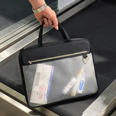 حقيبة مستندات نساء مقاوم للماء 14 بوصة حقيبة يد للحاسوب المحمول مكتب الايداع حقيبة تخزين المنتجات القرطاسية