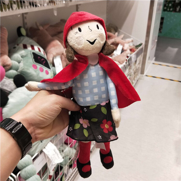 Pelúcia vovó lobo e vovó boneca para crianças, sem marca, chapeuzinho vermelho, brinquedo de pelúcia, presente