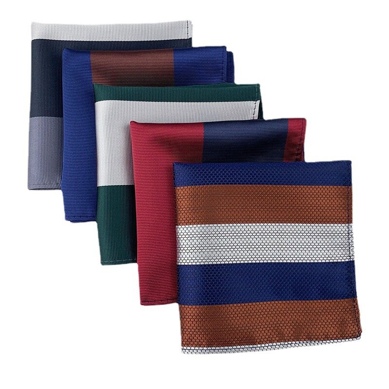 Mouchoir de poche en soie pour hommes, serviette de marque, Vintage, broderie, imprimé Floral, carré, mariage