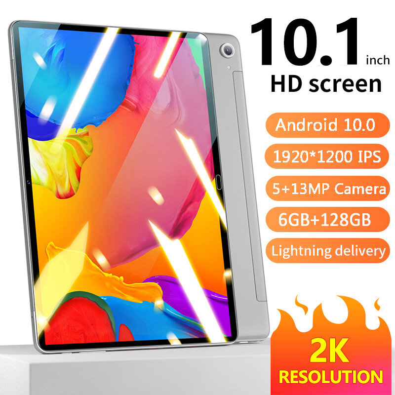 Tableta P60L Android 2022 mejorada, ordenador portátil 2 en 1, 10,0 pulgadas, red Dual 4G, para juegos, oficina, 6 + 10,1 GB, GPS + regalo, novedad de 128