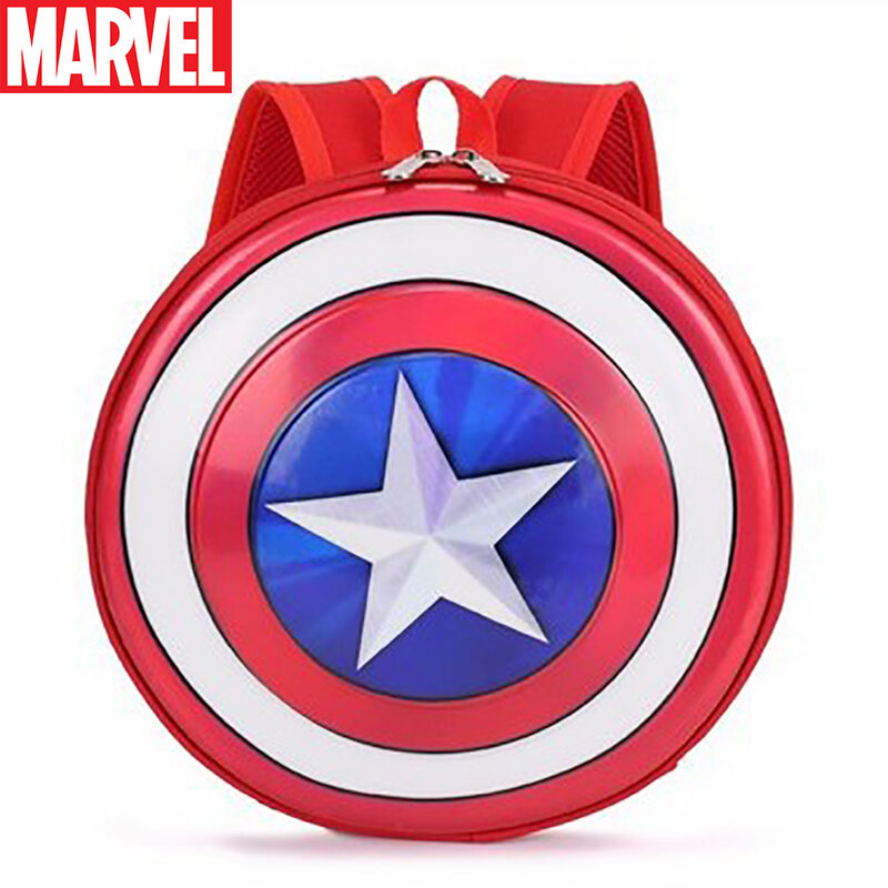 Marvel kinder Rucksack Für Kinder Cartoon Captain America Muster Kindergarten Schule Taschen Jungen Casual Spielzeug Schulter Pakete