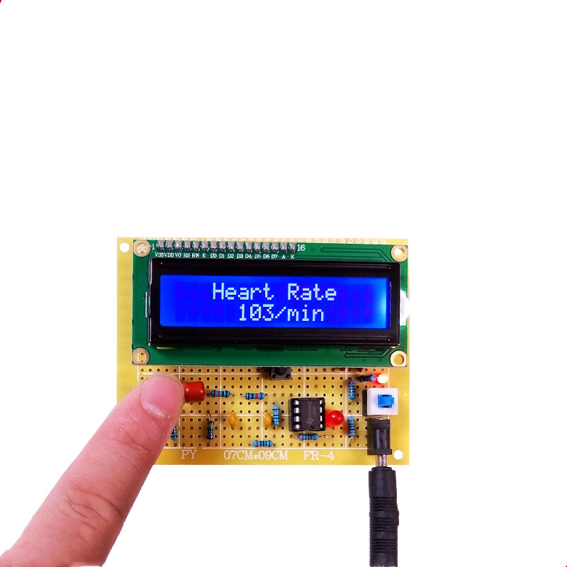 51 Single-Chip Denyut Jantung Pulse Meter Electronic DIY Desain Selesai Bagian Kit