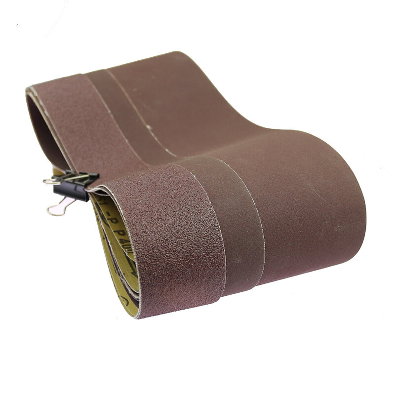 Cinturones de lijado abrasivos para madera, Metal suave, plástico, molienda gruesa para pulido fino, 2000x50/75/100/150mm, 1 unidad