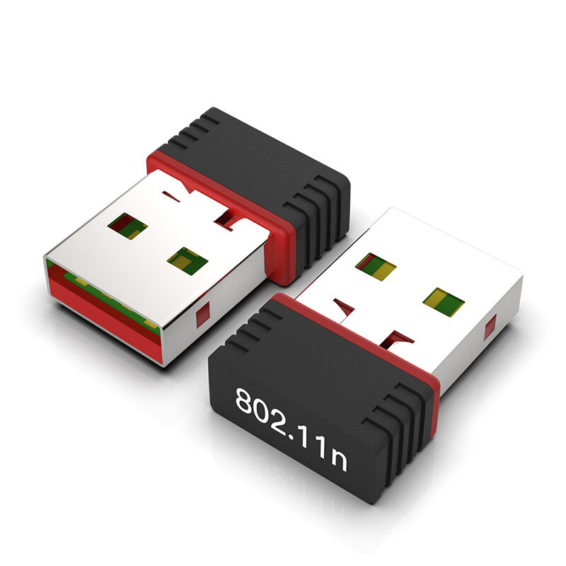 Mini 150M USB Wifi Adapter z odbiornikiem karta sieciowa 150 mb/s mini-usb bezprzewodowy klucz Wi-Fi do komputera RTL8188FTV MT7601 Chip