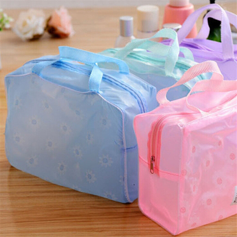 Le donne della scatola di immagazzinaggio di viaggio della borsa dei cosmetici di trucco del PVC impermeabile di alta qualità 1PC compongono il sacchetto