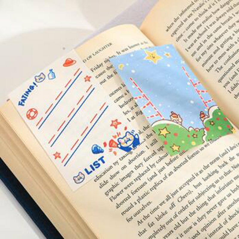 50 sheets Cute Novelty Sticky Notes Memo Pad Index Sticker Bookmark Page Flag Sticker School Office Stationery Supplies
