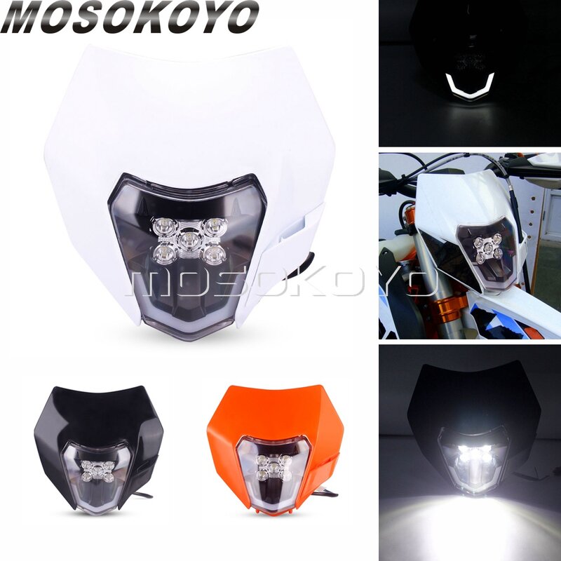 Đèn LED Đội Đầu Hi/Lô Chùm Đèn Pha Motocross Đôi Thể Thao Trước Chiếu Sáng Cho EXC Enduro XCW XC SX-F XC-W SMC R 690 6 Ngày Năm 2020