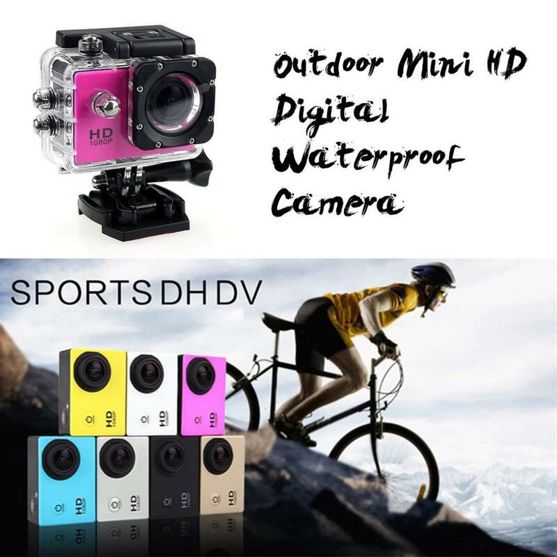 Outdoor Mini Sport Actionกล้อง30M 1080Pหมวกกันน็อกกันน้ำใต้น้ำวิดีโอบันทึกกล้องSport Cam