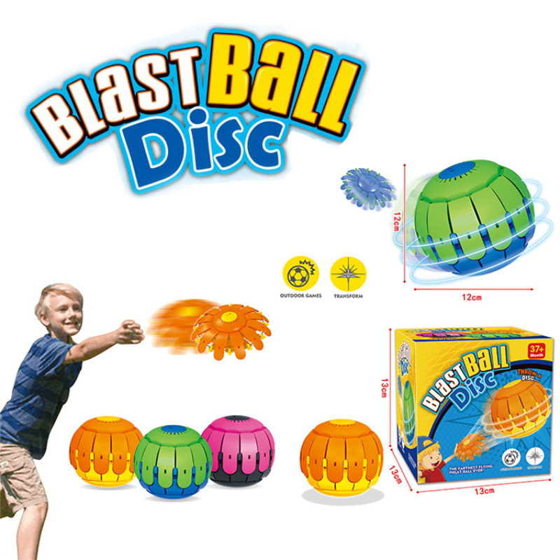 Bola de deformación OVNI para niño, juguete educativo de descompresión, Bola de calabaza, ventilación al aire libre, rotación interactiva, juego de fútbol mágico