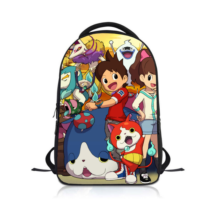 Yo-kai-mochila escolar de dibujos animados para niños y niñas, mochila de Anime para estudiantes