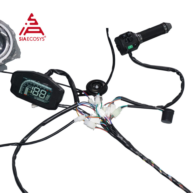 Kabel Harness kendaraan SiAECOSYS, kabel Harness kendaraan untuk pengontrol Votol dan sistem tampilan untuk sepeda E
