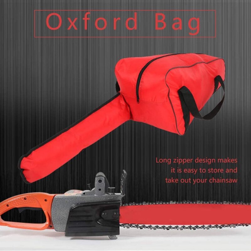 L9CF Starke Oxford 20 "Tragbare Kettensäge Tasche Tasche Schutz Fit für Kettensäge Lagerung Tasche Werkzeug Organisatoren
