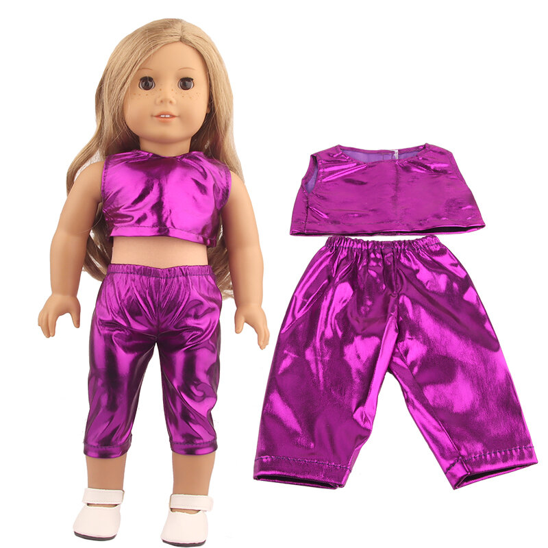 Ubranka dla lalki For17 Cal amerykańska lalka trampki kamizelka + przycięte spodnie odzież sportowa buty dla 43cm noworodki Baby & OG, rosja dziewczyna lalka