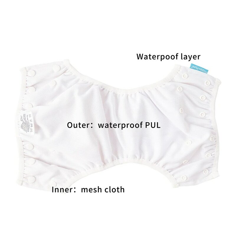 Happyflute Baby Swim Diapers Reuseable Washable & Adjustable for Swimming Lesson & Baby Shower Gifts