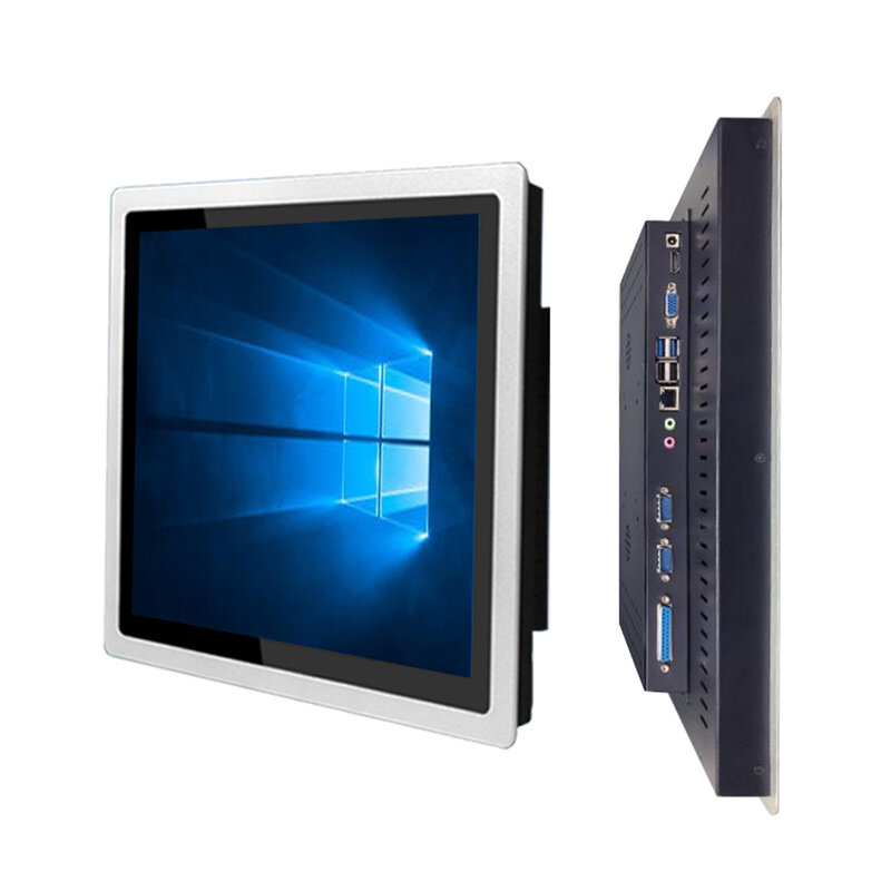 Computador industrial incorporado com tela de toque capacitiva, tudo em um painel de PC, wifi para win10 pro, i3-7100U, 10 polegadas, 12 polegadas, 15 polegadas
