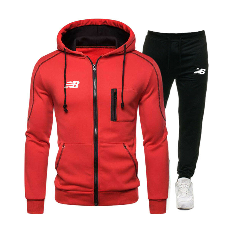fashion 2 Pcs/Set Men's Tracksuit Gym Fitness Sports Suit Clothes Running Jogging Sport Wear Exercise Workout set sportswear