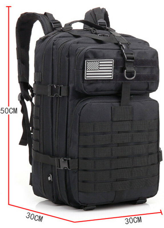 Вместительные мужские армейские штурмовые сумки 45 л, уличная сумка 3P EDC Molle для треккинга, кемпинга, уличная сумка