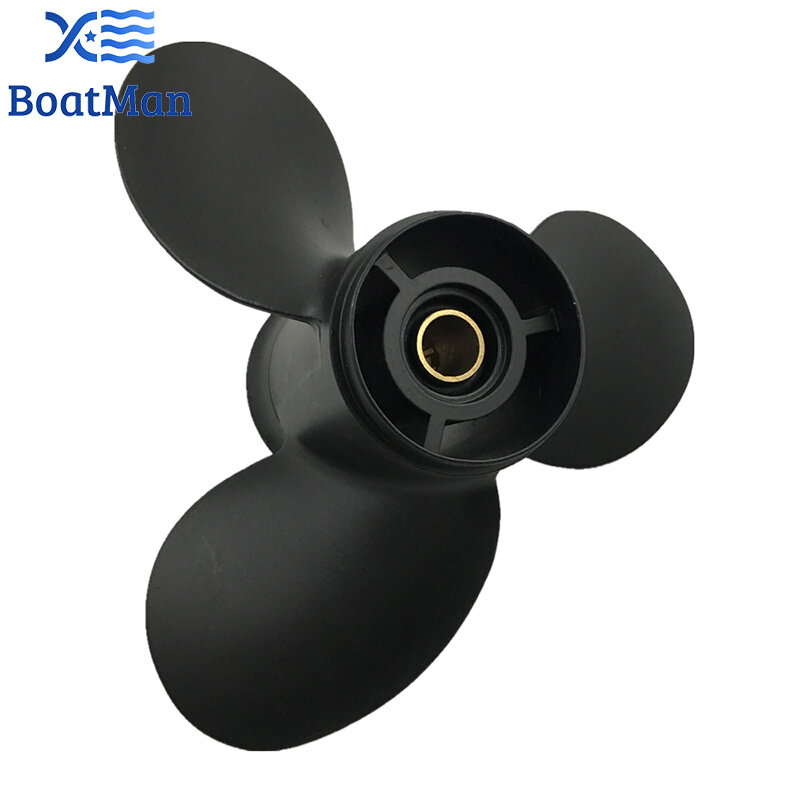 BoatMan® 9x9 Aluminum Propeller for Mercury Outboard Motor 6HP 8HP 9.9HP 15HP 8 Tooth Spline 48-828156A12 Boat Accessories