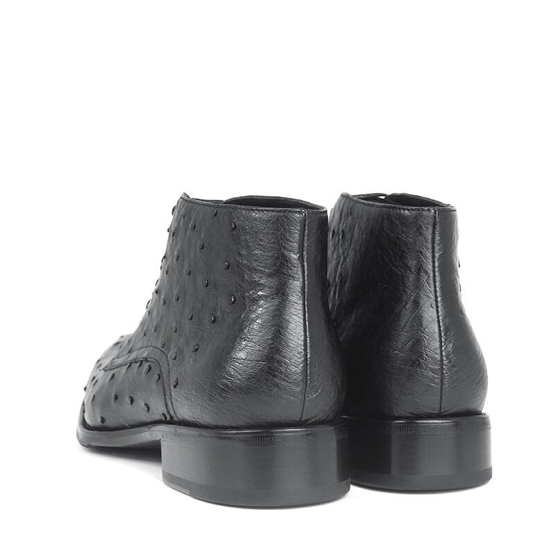 Sipriks мужские Ботильоны импортируется из кожи страуса; Ботинки-дезерты высокое качество в наличии мужские ковбойские ботинки на шнуровке Обувь в стиле «дерби» Повседневное 43