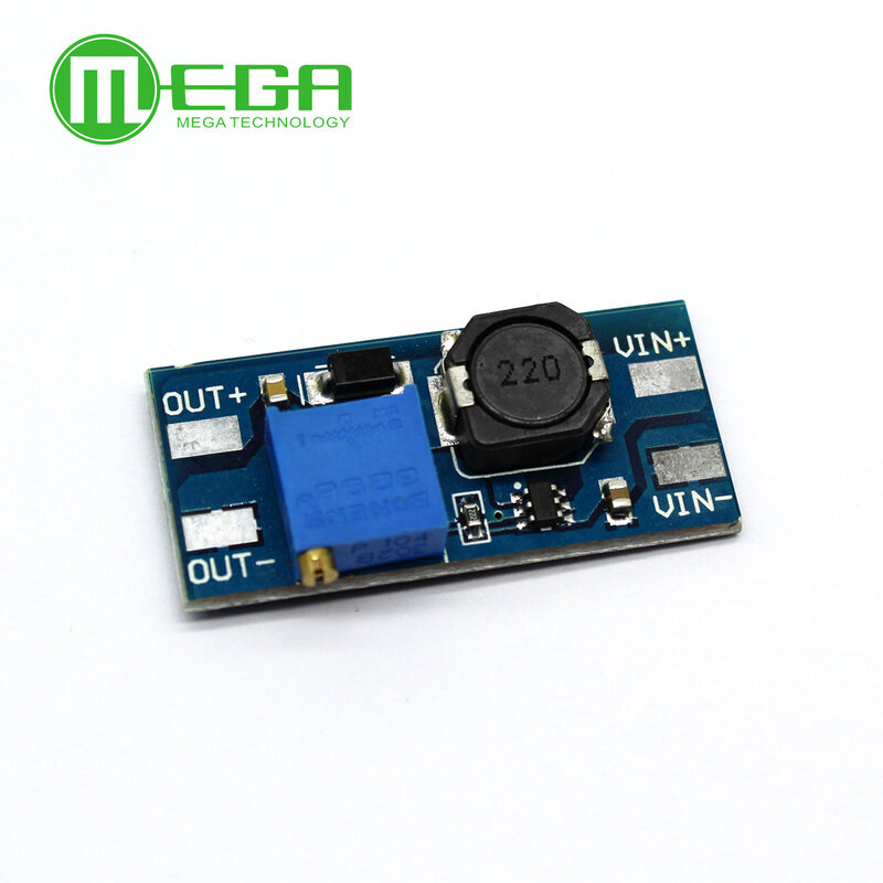 MT3608 2A Max DC-DC Module d'alimentation Booster Module d'alimentation pour Arduino 3-5V à 5 V/9 V/12 V/24 V