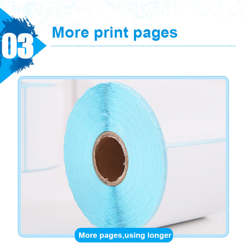 Thermal Label Sticker Paper Supermarket Price Blank Barcode Label Direct Print Waterproof Print Supplies 800pcs/Roll Adhesive
