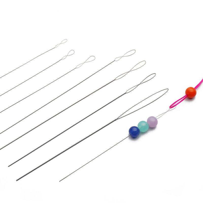 Aguja especial para Piercing de perlas, aguja de perforación extrafina, cuentas de 0,15-0,7mm, 1 unidad