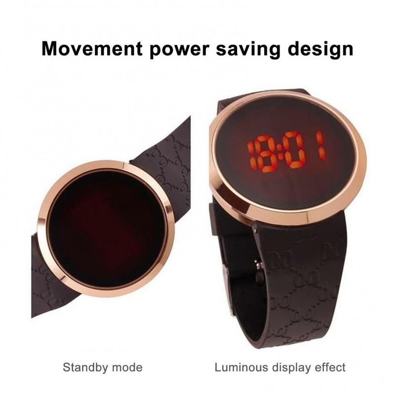 Relógio de pulso digital eletrônico led, simples, casual, tela sensível ao toque, unissex, esportivo, imperdível 40%