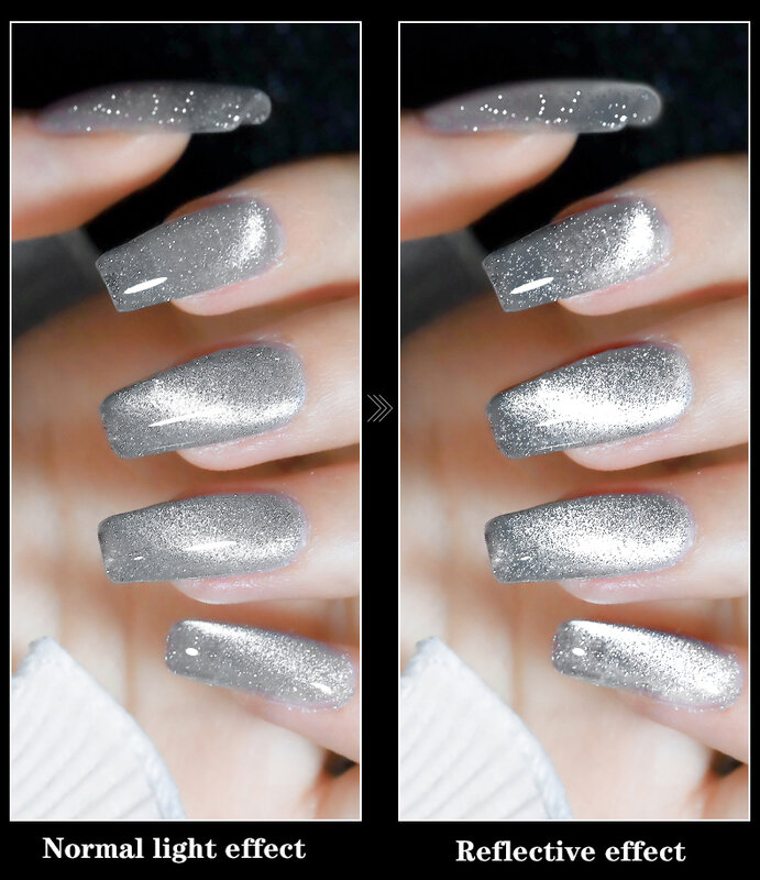SKVP Gel smalto per unghie Gel per occhi di gatto Gel per smalto Uv Semi permanente Nail Art 8ML effetto Glitter Off Gel per smalto per unghie per il Design delle unghie