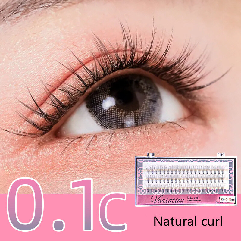 C Curl ปลอมขนตาขนตา Premade พัดลมปริมาณขนตาคลัสเตอร์แฟชั่นธรรมชาติ Mink Eyelash Extension เครื่องมือ