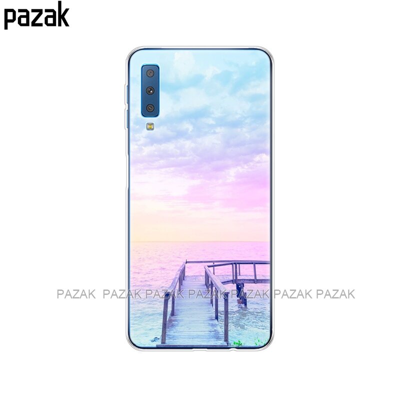 Soft Cases Voor Samsung Galaxy A7 2018 Telefoon Cover Siliconen Afdrukken Case Cover Voor Samsung A7 2018 A750 A750F 6.0 Inch