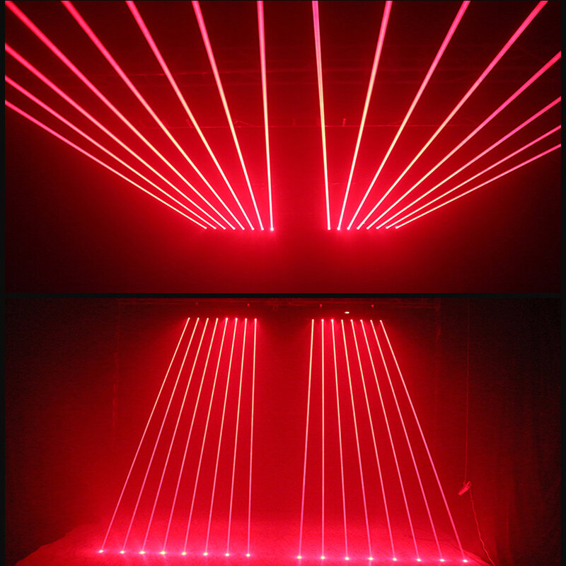 Lumière Laser RGB à 8 faisceaux avec tête mobile, éclairage de scène pour fête Disco, KTV, boîte de nuit, mariage, danse de vacances