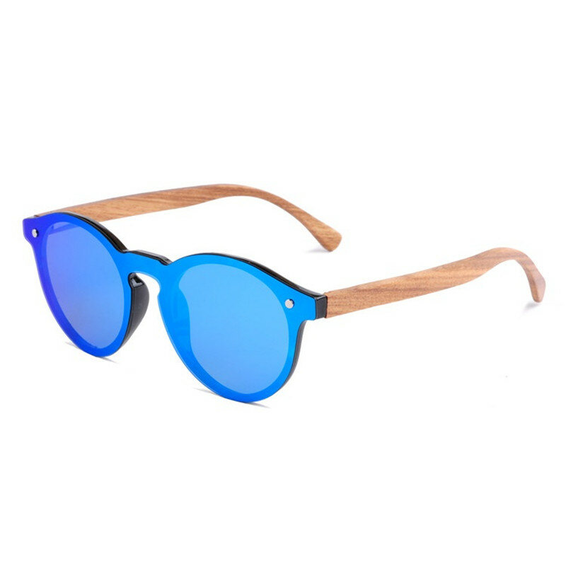 LONSY Fashion Wood Women Sunglasses Polarized Classic Bamboo Glasses Brand Designer Sun Glasses Female Grandient Shades Oculos