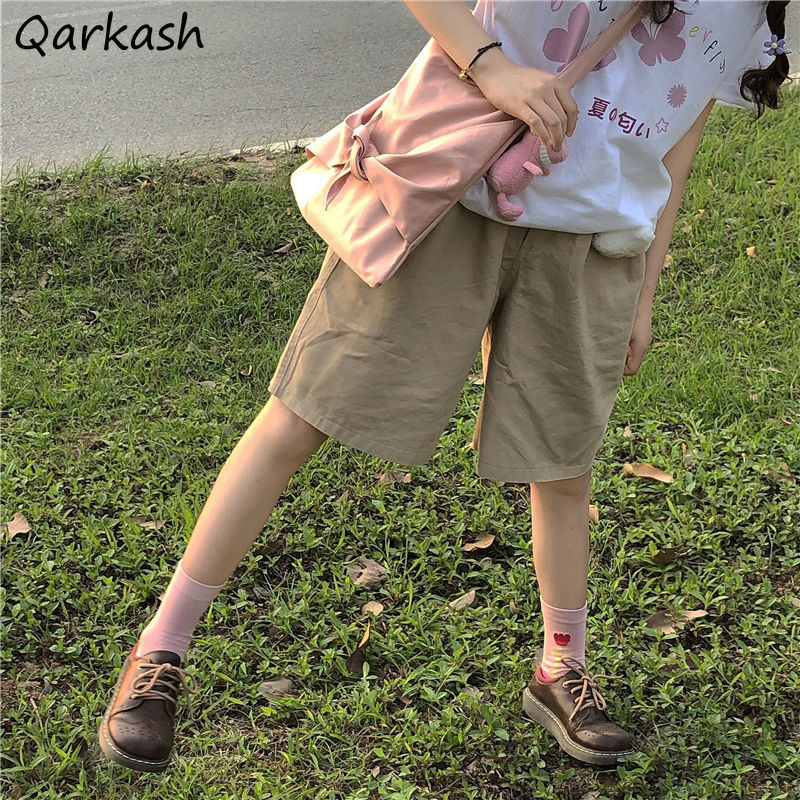 Shorts Women Japanese Style Kawaii Cargo Trousers Harajuku All-match Student Loose BF High Waist Sweet Casual Fashion Streetwear