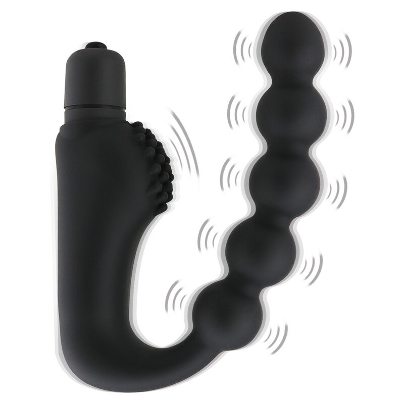 Exvoid plug vibrador anal para mulheres, plugue vibrador anal de silicone com vibrador para ponto g massageador de próstata e esferas anais, brinquedos sexuais para adultos