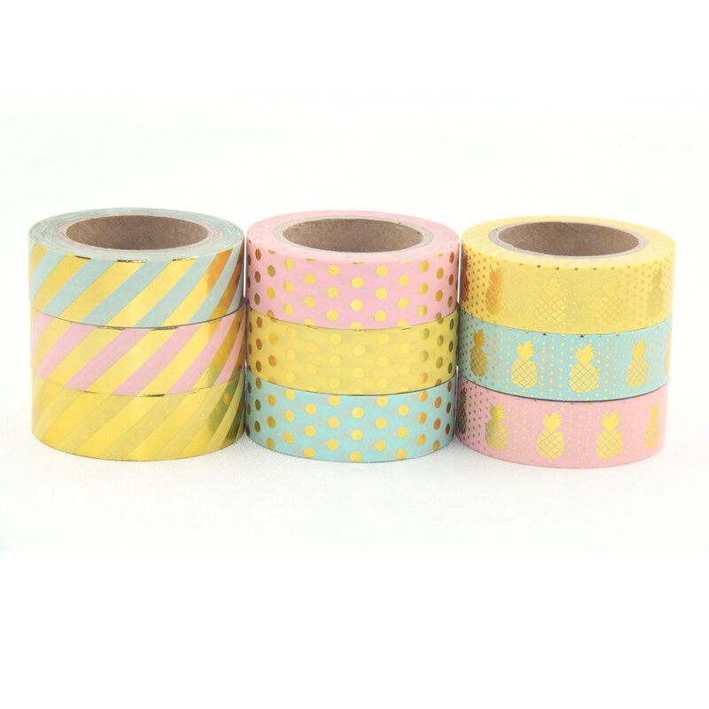 Washi fita abacaxi diy scrapbooking adesivo japonês washi fita papel 10m atacado