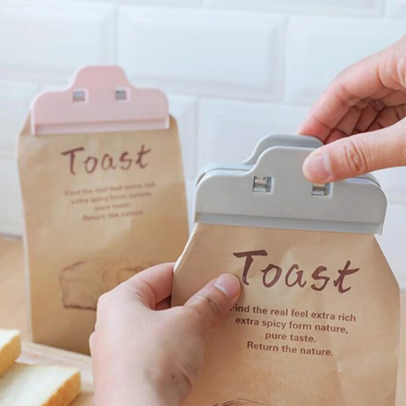 10 قطعة تخزين الخبز الغذاء كليب حقيبة بلاستيكية المنزلية مقاطع أدوات مطبخ
