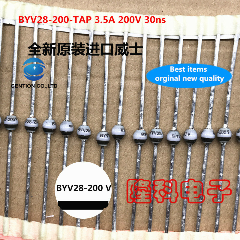 10PCS 100% Neue original BYV28-200-TAP 3,5 EINE 200V BYV28-200 dicken füße BYV28-200V