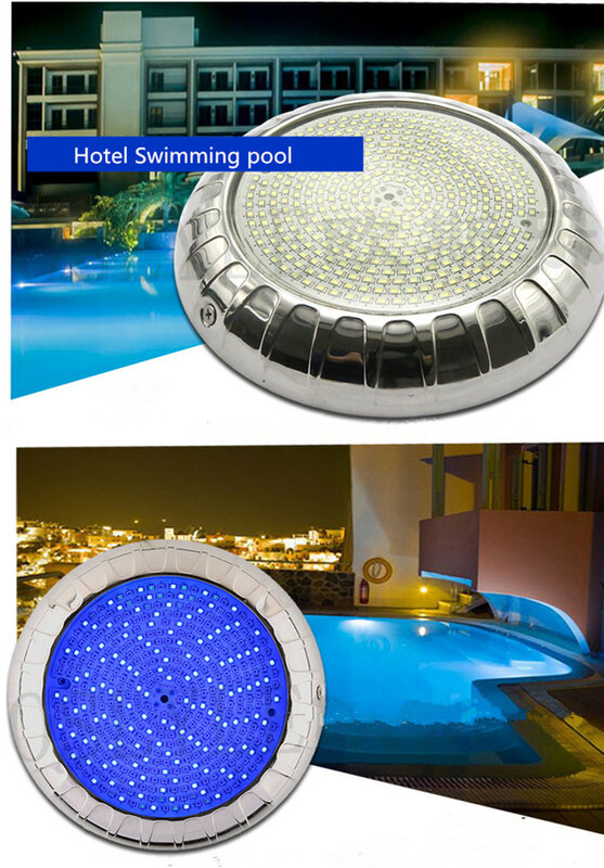 Luces Led de pared laterales para piscina, luces de buceo subacuáticas, impermeables Ip68, 12v, pegamento completo
