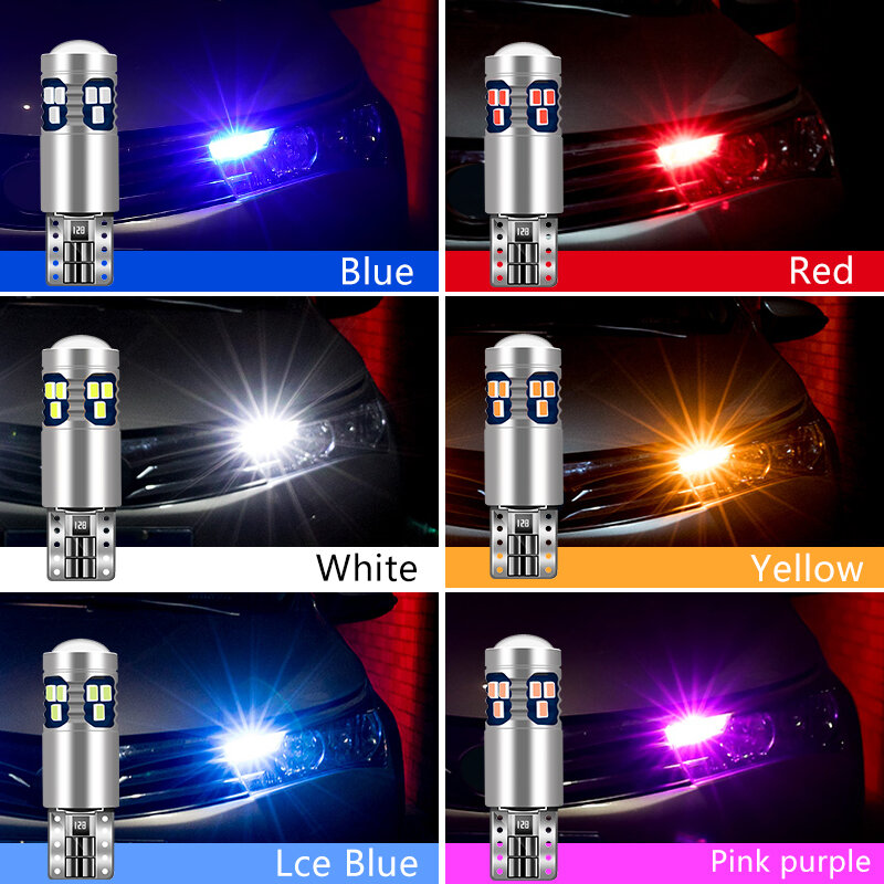 Bombillas LED T10 de piezas para coche, luces de estacionamiento para Volkswagen VW Golf 4, 5, 6, 7, MK4, MK5, MK6, MK7, Polo 6R, 9N, Scirocco R, accesorios, 2 uds.