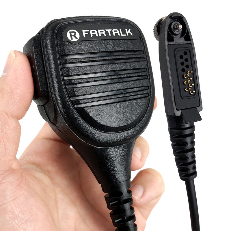 Haut-parleur Mic Microphone pour Motorola GP328plus GP338Plus GP344 GP388 GL200 Talkie Walkie Radio Bidirectionnelle