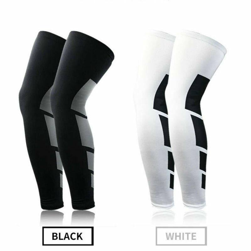 Esportes joelho protetores manga perna fitness tornozelo meias de compressão joelho alto suporte meias perna coxa manga para homens mulher 3fs