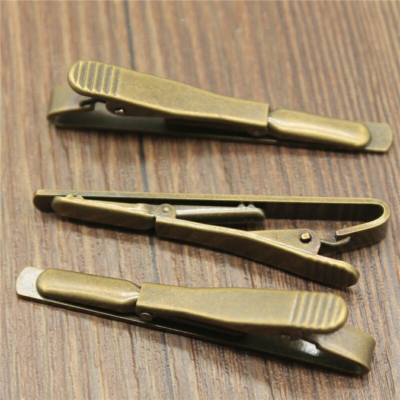 WYSIWYG 2 uds Clip de corbata para los hombres de la boda Clips para corbata lazo de caballero Clips Pin para hombres Material de cobre de alta calidad