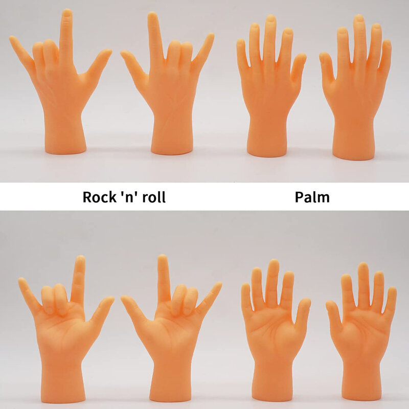 Lustige Mini Hände Miniatur Tease die Katze Haustier Spielzeug Kreative Fingerpuppen Witz Links und Rechts Hände Spielzeug