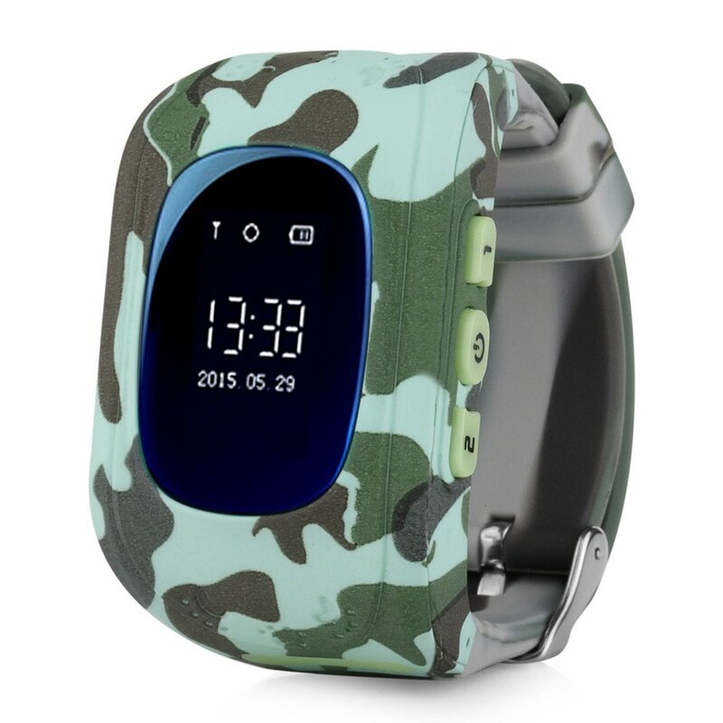 Inteligentny zegarek dla dzieci z GPS CARCAM Q50 urban camo