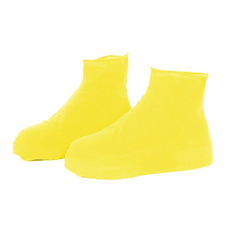 Capa de sapatos de chuva impermeável reutilizável, Sapatos de silicone antiderrapante, Capas de borracha vintage, Unisex