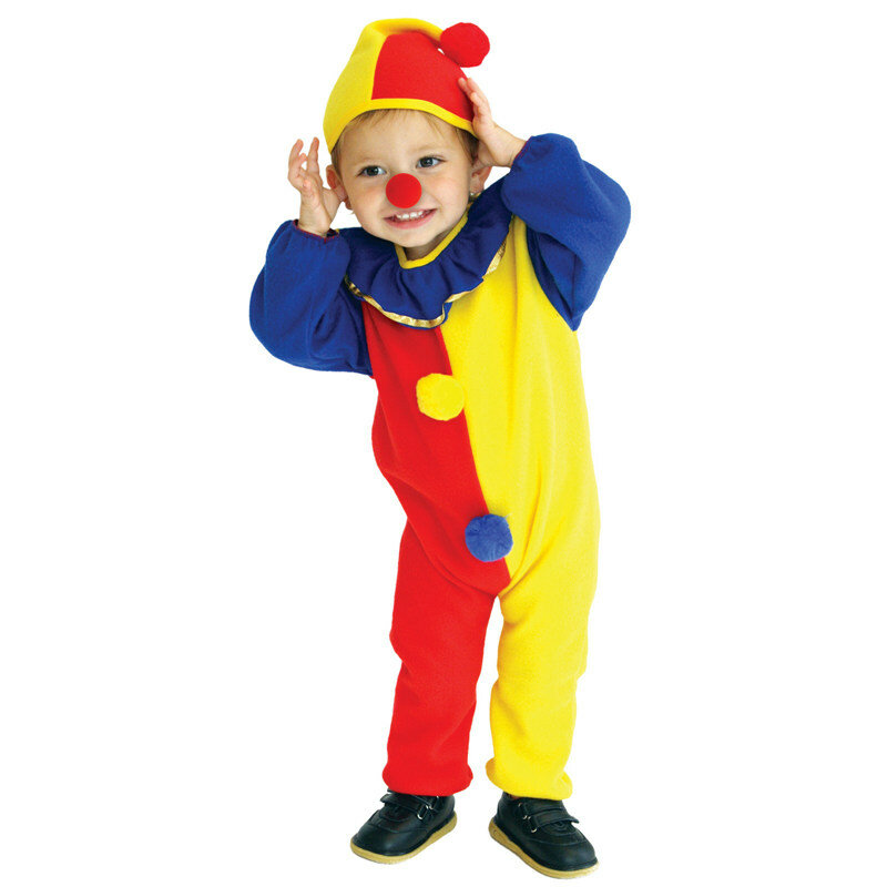 Umorden-Disfraz de payaso para niños y niñas, traje de Casa Encantada traviesa para fiesta de carnaval, Halloween, Purim