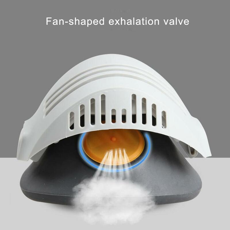 20 pces filtro algodão respirador meia face máscara à prova de poeira anti construção industrial névoa máscara de gás de segurança