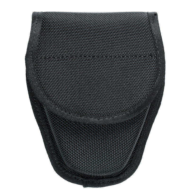 Handcuff Pouch Cop Sheriff Police Law Enforcement Military Standard Handcuff Holder with Secure Snap Closure(1680D Black Nylon